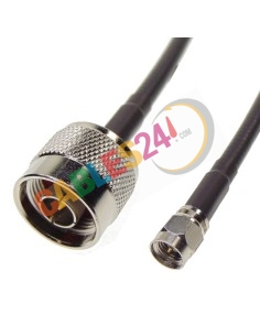 Cable LMR240 Tipo N macho recto a SMA macho recto