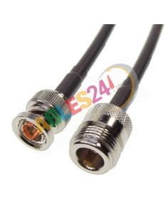 Cable LMR240 Tipo N hembra a BNC Macho