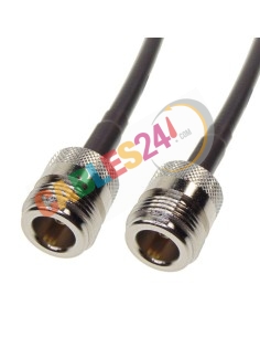 Cable LMR240 Tipo N hembra a Tipo N hembra