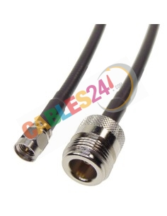 Cable LMR240 Tipo N hembra a SMA macho recto