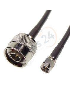 Cable LMR240 SMA macho recto a Tipo N macho recto