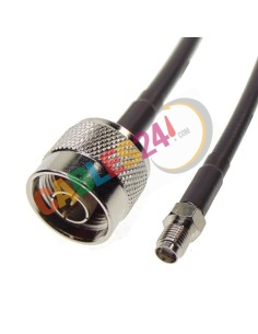 Cable LMR240 SMA hembra a Tipo N macho recto