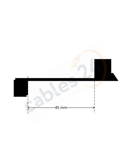 Tapon guardapolvo para RJ45 Macho con pinza. Pack 10 Unds
