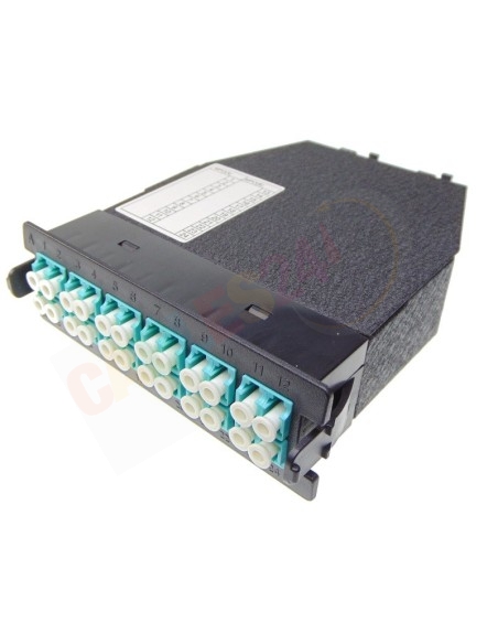 Casete MPO/MTP OM4 Tipo C 2 x MPO a 12 x LC Duplex para bandeja fija