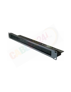 Panel a 19" 1U cepillo con pasa hilos incorporado. 2