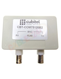 Balun 75-120 ohm RJ-45 hembra Dual BNC hembra G.703 E1 2