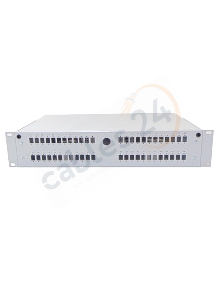 BANDEJA 19” 2U F.O. 48 ADAPTADORES LC DÚPLEX / SC SIMPLEX