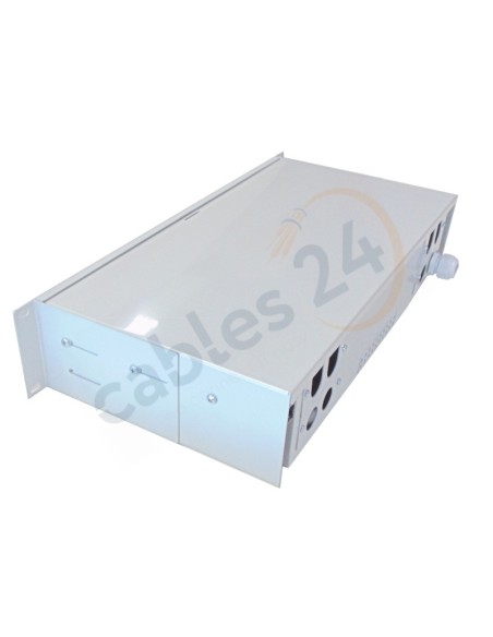 BANDEJA 19” 2U F.O. 48 ADAPTADORES LC DÚPLEX / SC SIMPLEX