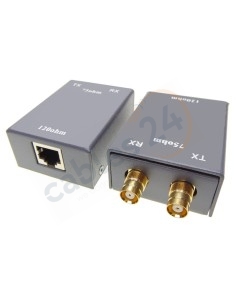 Balun 75-120 ohm RJ-45 hembra Dual DIN 1.6/5.6 hembra G.703 E1/E3
