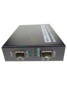 Conversor de medio con dos slots SFP