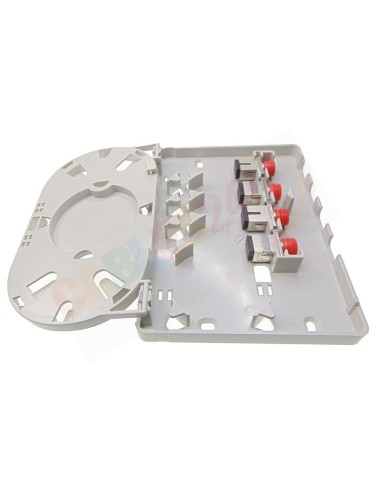 Caja F.O. de superficie para 4 adaptadores