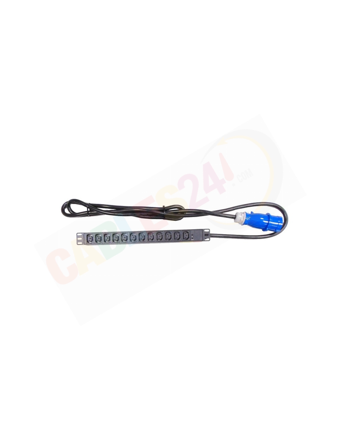 Rack PDU 1U 19'' with 12 C13 sockets and 32A Commando plug input. 8000 ...