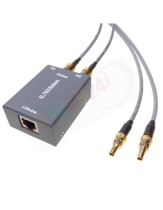 Balun 75-120 ohm RJ-45-female Dual DIN 1.0/2.3 female 1m