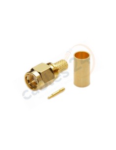 Conector SMA Recto Macho para crimpar para Cable RG-223