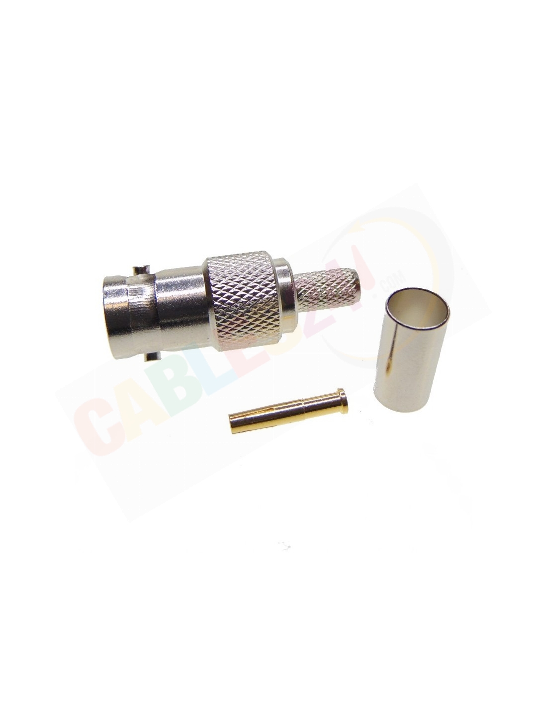 Conector Bnc Recto Hembra Para Crimpar Para Cable Rg