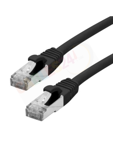 Cable Patchcord Ethernet CAT7 SFTP LSZH Color Negro