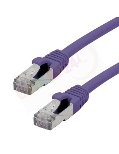 Cable Patchcord Ethernet CAT7 SFTP LSZH Color Violeta