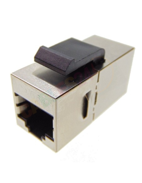 Adaptador RJ45 hembra-hembra CAT6A keystone