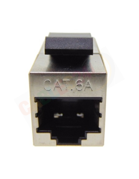 Adaptador RJ45 hembra-hembra CAT6A keystone