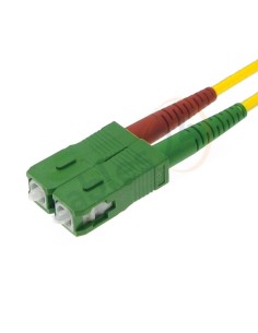 Latiguillo Cable Fibra Óptica Dúplex Monomodo ST-SC/APC 2