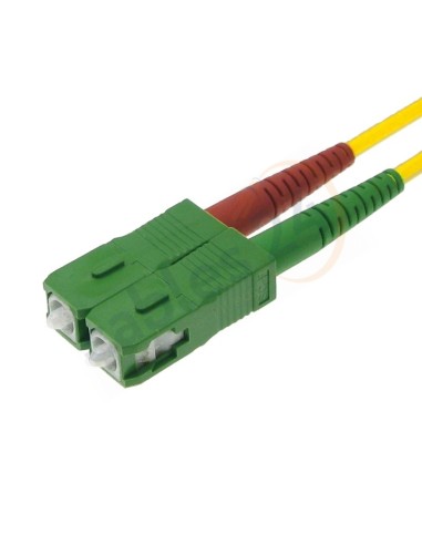 Latiguillo Cable Fibra Óptica Dúplex Monomodo ST-SC/APC