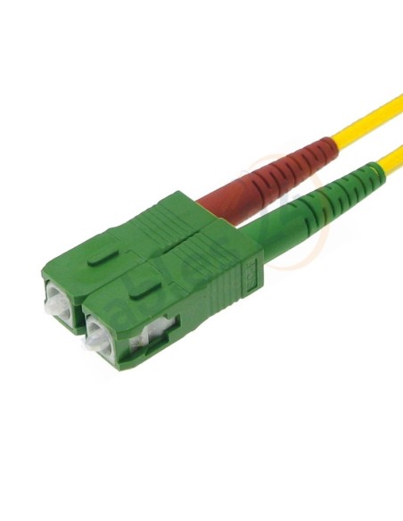 Latiguillo Cable Fibra Óptica Dúplex Monomodo ST-SC/APC