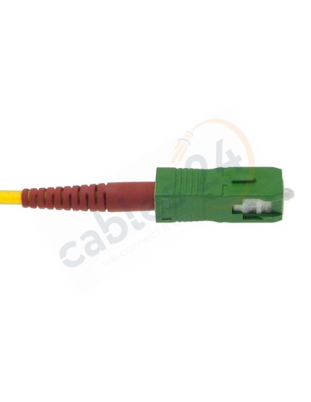 Latiguillo Cable Fibra Óptica Dúplex Monomodo ST-SC/APC