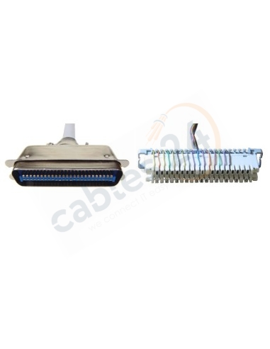 Cable Telco RJ21 a Regleta Krone para Dinstar Gateways. Extremos.