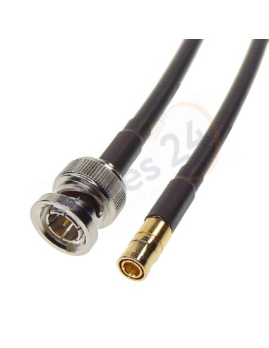 RG174 Cable 50 ohms BNC Male to SMB Male