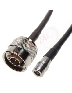 N Type male to QMA male LMR240 coax patchcord