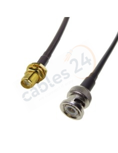 Cable RG223 BNC Macho a SMA hembra panel
