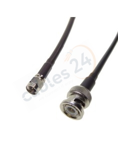 Cable RG223 SMA macho recto a BNC Macho