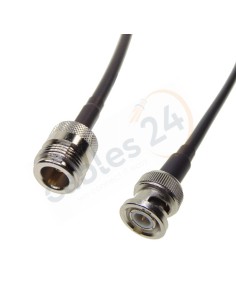 Cable RG223 Tipo N hembra a BNC Macho