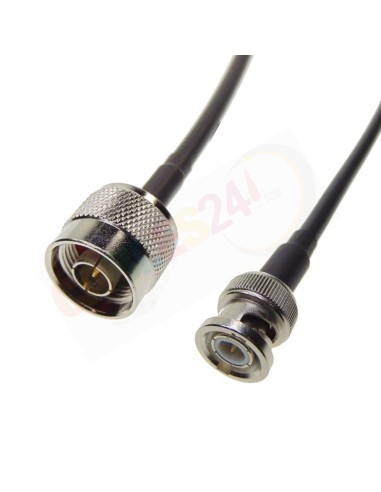 Cable RG223 BNC Macho a Tipo N macho recto