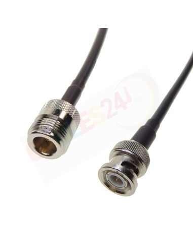 Cable RG223 BNC Macho a Tipo N hembra