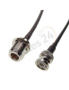 Cable RG223 BNC Macho a Tipo N hembra panel