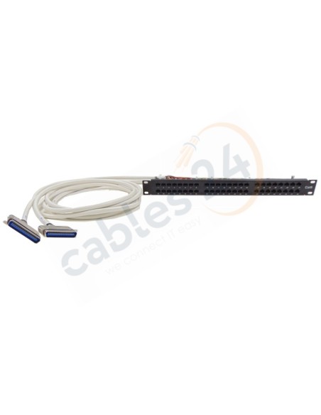 Cable 2x Telco RJ21 a panel 48 RJ45 para Grandstream GXW4216, GXW4232, GXW4224, GXW4248