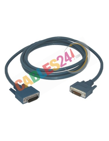 Serial cable for Cisco router CAB-X21MT . Several lengths available