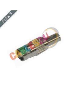 Conector BNC Hembra 75 Ohm recto crimpar Flex3/75