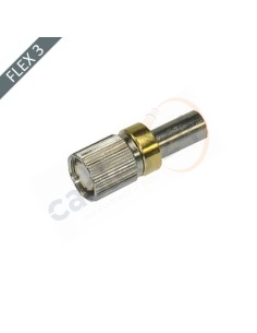 Conector DIN 1.6/5.6 Siemens Macho 75 Ohm recto Crimpar Flex3/75