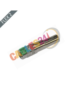 Conector 1.0/2.3 DIN Push-Pull Macho 75 Ohm recto Crimpar Flex2/75