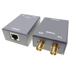 Balun E1 de RJ45 a doble conector Siemens DIN hembra