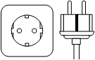 Clavija eléctrica tipo F