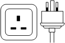 Clavija eléctrica tipo G